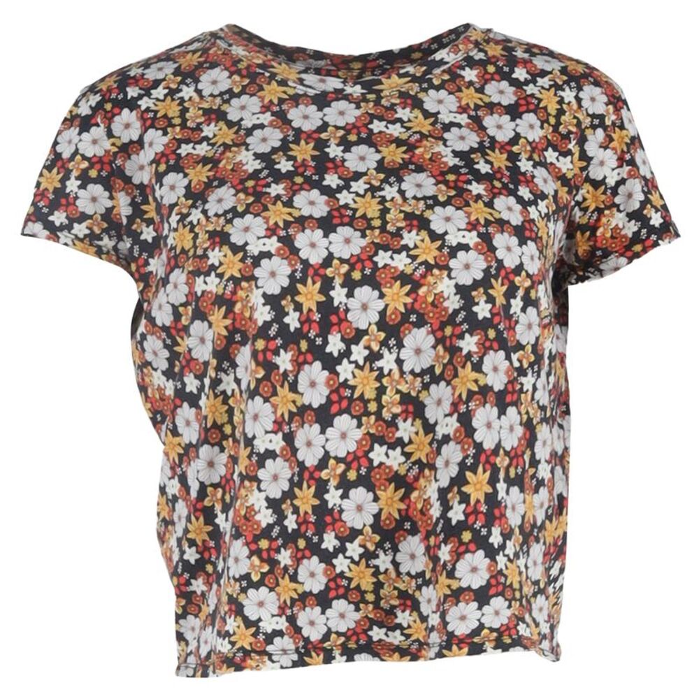 Sandro Floral-Print T-Shirt in Multicolor Cotton
